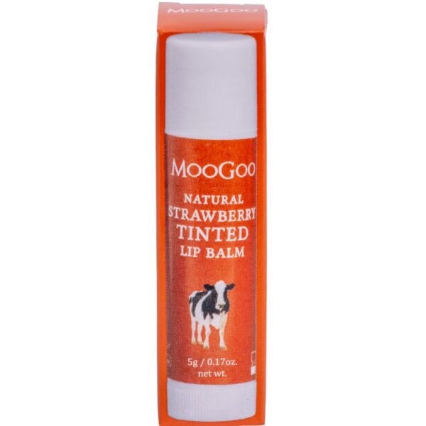MooGoo Natural Lip Balm Strawberry Tinted 5g