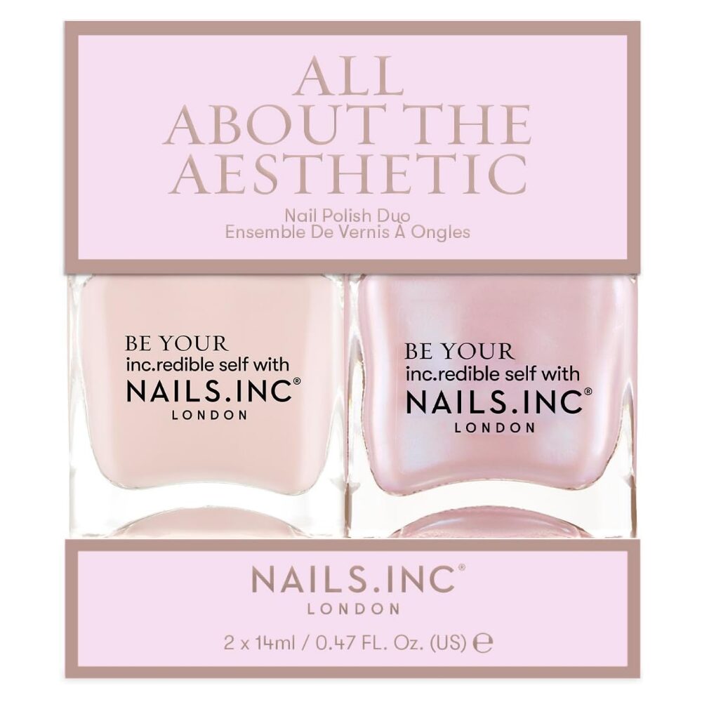 NINC0002.jpg Nails Inc. All About The Aesthetic Nail Polish Duo 2 x 14ml - Image 1