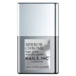 Nails Inc. Mirror Chrome High Shine Metallic Silver Served Nail Polish 14ml - Image 3