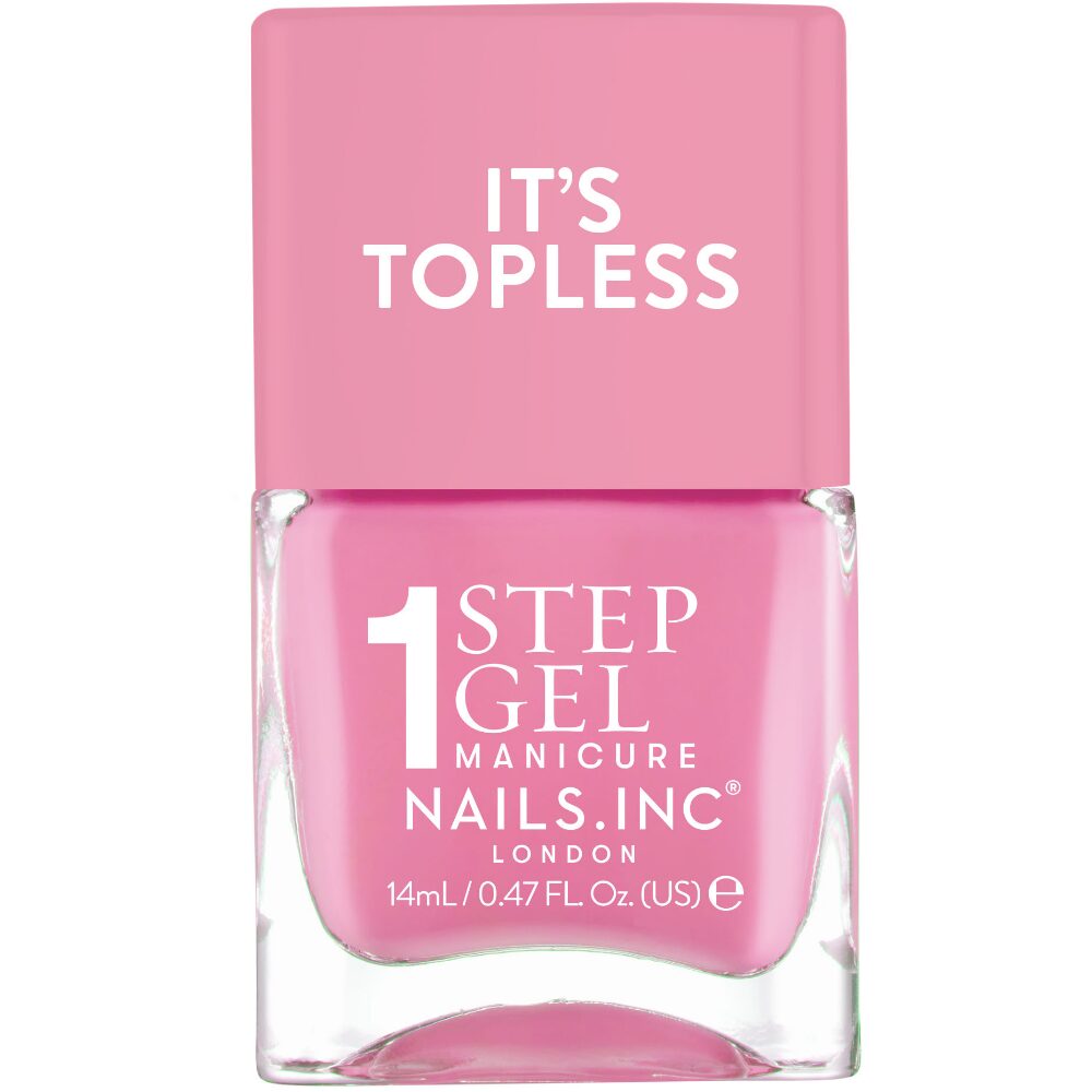 NINC0046_e3026100-790f-485e-83e4-4f8cef557d42.jpg Nails Inc. It's Topless 1-Step Gel Miley Nail Polish 14ml - Image 1