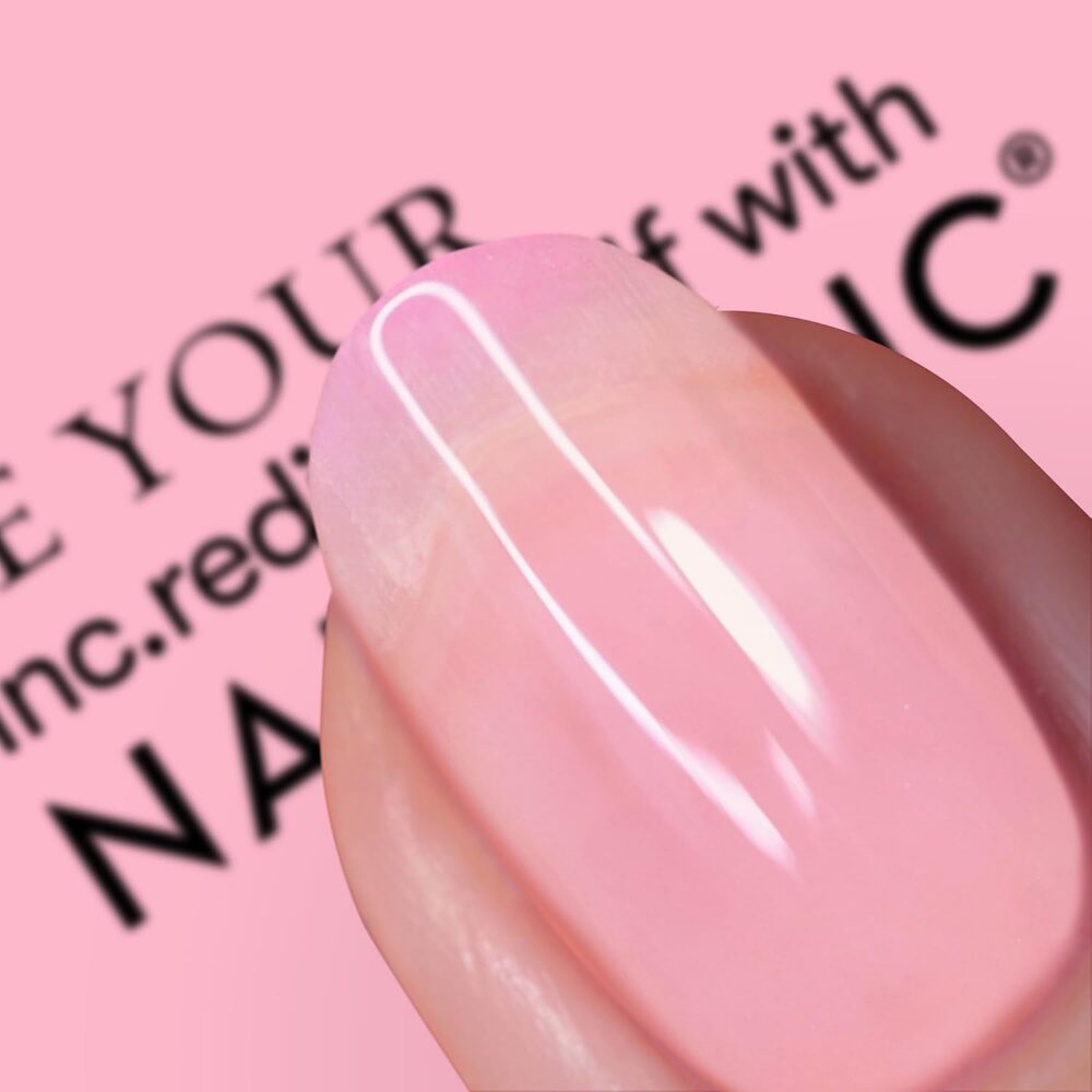 NINC0069-1.jpg Nails Inc. Jelly Effect 45 Second Speedy Gloss Baby Pink Nail Polish 14ml - Image 1