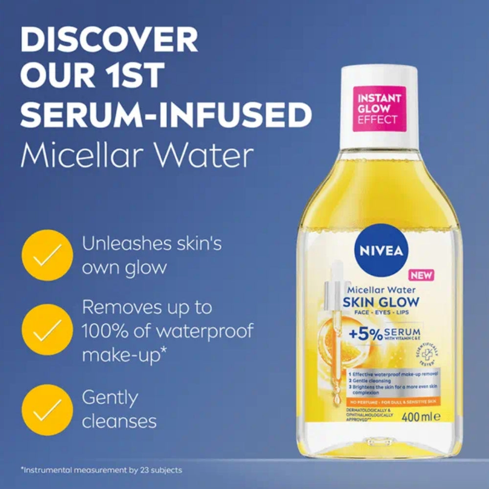 NIV0216_2.jpg Nivea Skin Glow Serum Infused Micellar Water 400ml - Image 1