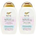 OGX Rescue Fusions Hyaluronic Acid & Pro-Vitamin B5 Hydrating Shampoo & Conditioner Twin 2 x 385ml - Image 3