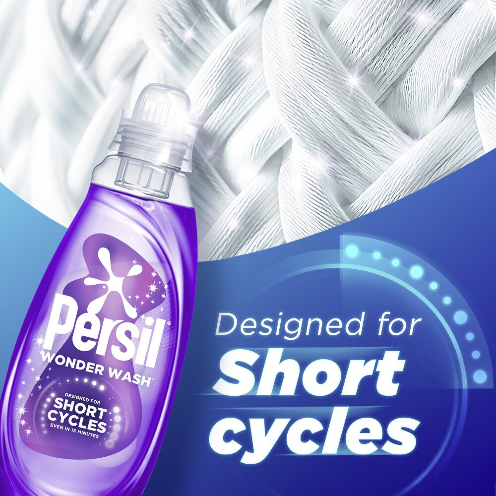 PERS0022-2.jpg Persil Wonder Wash Dazzling White Bio Liquid Laundry Detergent 55 Washes 1485ml - Image 1