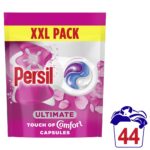 Persil Ultimate Touch Of Comfort Bio Laundry Washing Detergent Capsules 44 Washes - Image 2