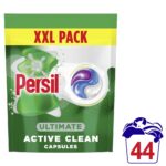 Persil Ultimate Active Clean Laundry Washing Detergent Capsules 44 Washes - Image 2