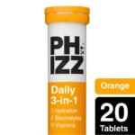 Phizz Orange 3 in 1 Multivitamin Hydration Tablets 20 Tablets - Image 3