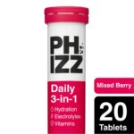 Phizz Mixed Berry 3 in 1 Multivitamin Hydration Tablets 20 Tablets - Image 6