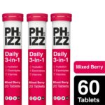 Phizz Mixed Berry 3 in 1 Multivitamin Hydration Tablets 60 Tablets - Image 6