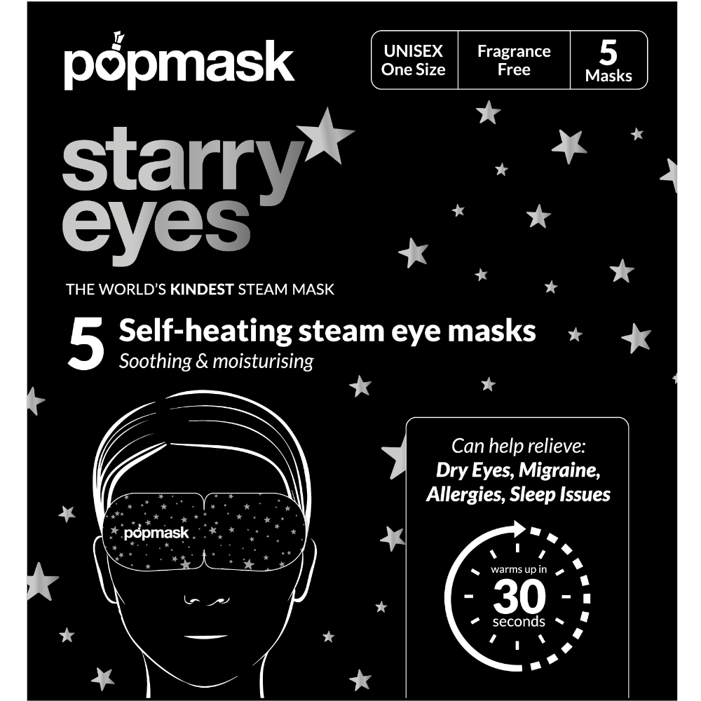 POPM0006_4c33ba8a-f06b-417b-bfb5-a8c905df55ad.png Popmask Starry Eyes Self-Warming Eye Masks Pack of 5 - Image 1