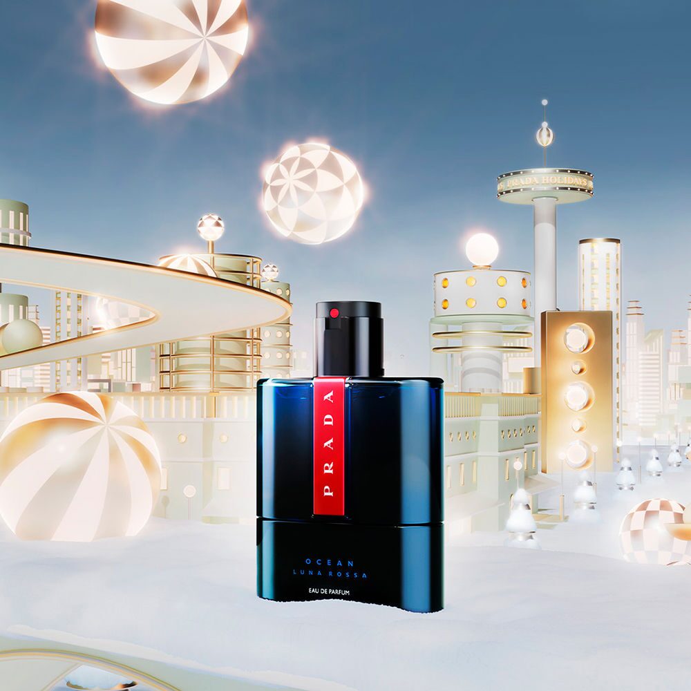 PRA0077-1.jpg Prada Luna Rossa Ocean Eau De Parfum Gift Set 100ml - Image 1