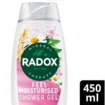 Radox Shower Gel Feel Moisturised 450ml - Image 5