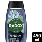 Radox Men 2-In-1 Shampoo & Shower Gel Feel Energised 450ml