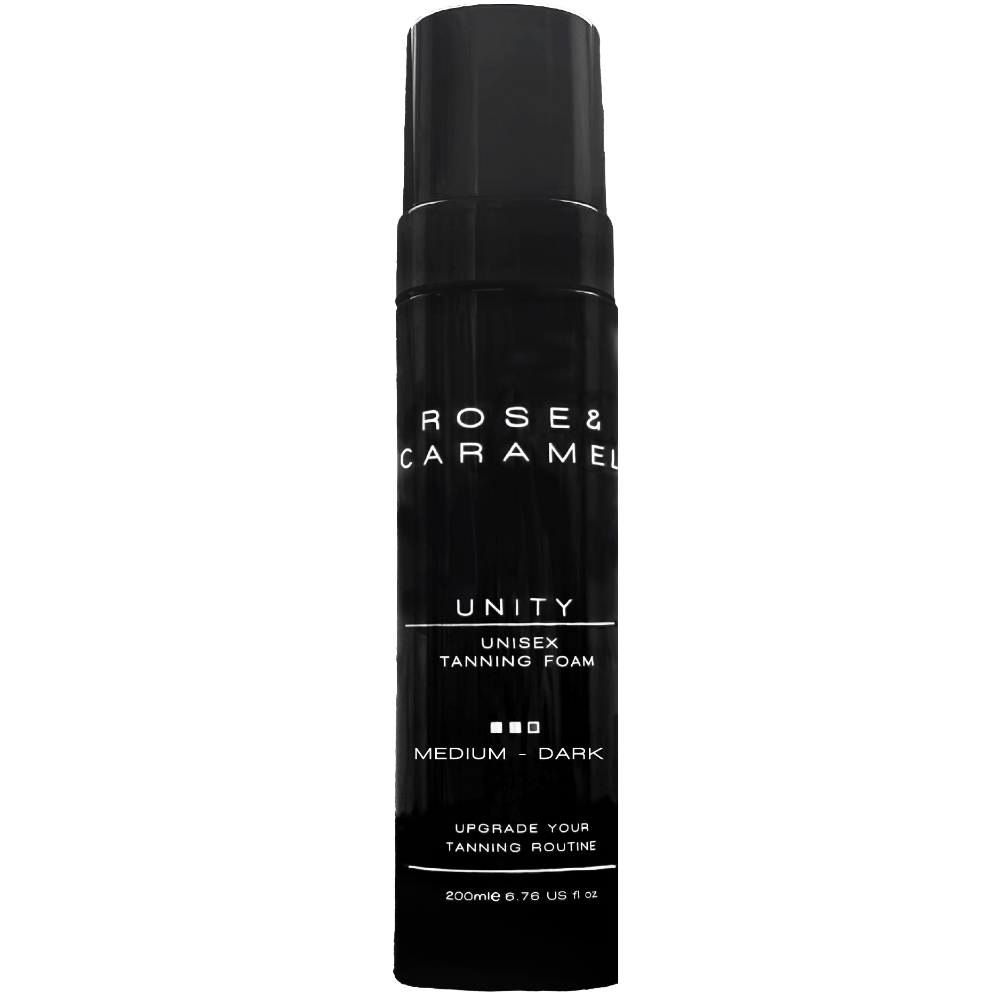RCA0035.png Rose & Caramel Unity Unisex Medium-Dark Unisex Tanning Foam 200ml - Image 1