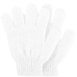 Rose & Caramel White Exfoliating Gloves 1 Pair - Image 2
