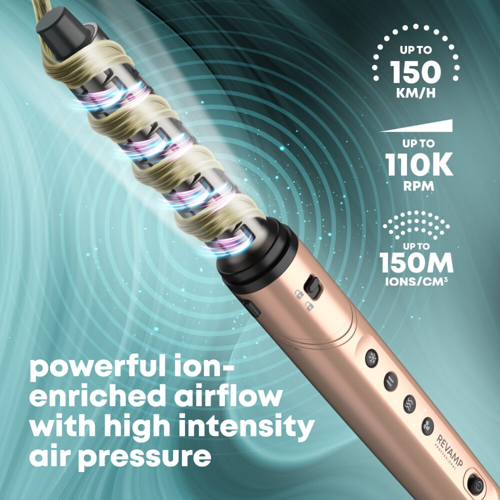 REV0031-2.jpg Revamp Dynamic Radiance Pro Blow Dry 7-In-1 Ionic Air Styler - Image 1