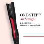 Revlon Pro Collection One-Step Air Straight 2-In-1 Hair Dryer & Straightener Black - Image 3