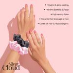 Silver Cloud Large Satin Scrunchies Mixed Pack of 2 - Image 2