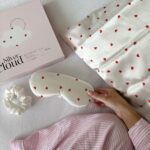 Silver Cloud Satin Gift Set Heart Print - Image 3