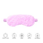 Silver Cloud Fluffy Sleep Mask Pink