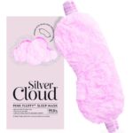 Silver Cloud Fluffy Sleep Mask Pink - Image 4
