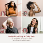 Shark Beauty FlexStyle 4-In-1 Air Styler & Hair Dryer for Curly & Coily Hair Stone - Image 7