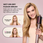 Shark Beauty FlexFusion Straight 5-In-1 Air Styler, Dryer & Ceramic Straightener with Storage Case Cosmic Blush - Image 10
