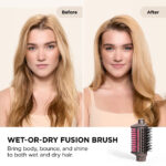 Shark Beauty FlexFusion Straight 5-In-1 Air Styler, Dryer & Ceramic Straightener with Storage Case Cosmic Blush - Image 11