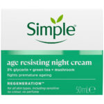 Simple Regeneration Age Resisting Night Cream 50ml - Image 3