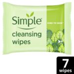 Simple Kind To Skin Cleansing Biodegradable Face Wipes Pack of 7 - Image 3