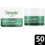 Simple Age Resist+ Day Cream Facial Moisturiser SPF15 50ml - Image 3