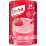 SlimFast Tasty Balanced Meal Powder Strawberry Tub 16 Servings 584g - Image 4