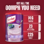 SlimFast Tasty Balanced Meal Powder Blueberry Tub 16 Servings 584g - Image 5