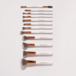 Spectrum Collections 12 Piece White Marbleous Makeup Brush Set
