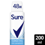 Sure Essential Protection 48h Cotton Dry Anti-Perspirant Deodorant Spray 200ml - Image 6