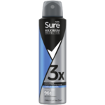 Sure Men Maximum Protection 96h Cobalt Dry Anti-Perspirant Deodorant Spray 150ml - Image 2