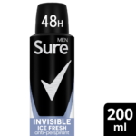 Sure Men Essential Protection 48h Invisible Ice Fresh Anti-Perspirant Deodorant Spray 200ml - Image 8