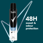 Sure Men Essential Protection 48h Invisible Ice Fresh Anti-Perspirant Deodorant Spray 200ml - Image 3