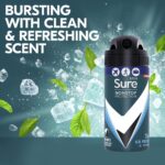 Sure Men Nonstop Protection 72h Invisible Ice Fresh Anti-Perspirant Deodorant Spray 75ml - Image 5