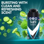 Sure Men Nonstop Protection 72h Invisible Ice Fresh Anti-Perspirant Deodorant Spray 75ml - Image 4