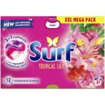 Surf Tropical Lily 3-In-1 Laundry Washing Detergent Capsules 51 Washes - Image 4