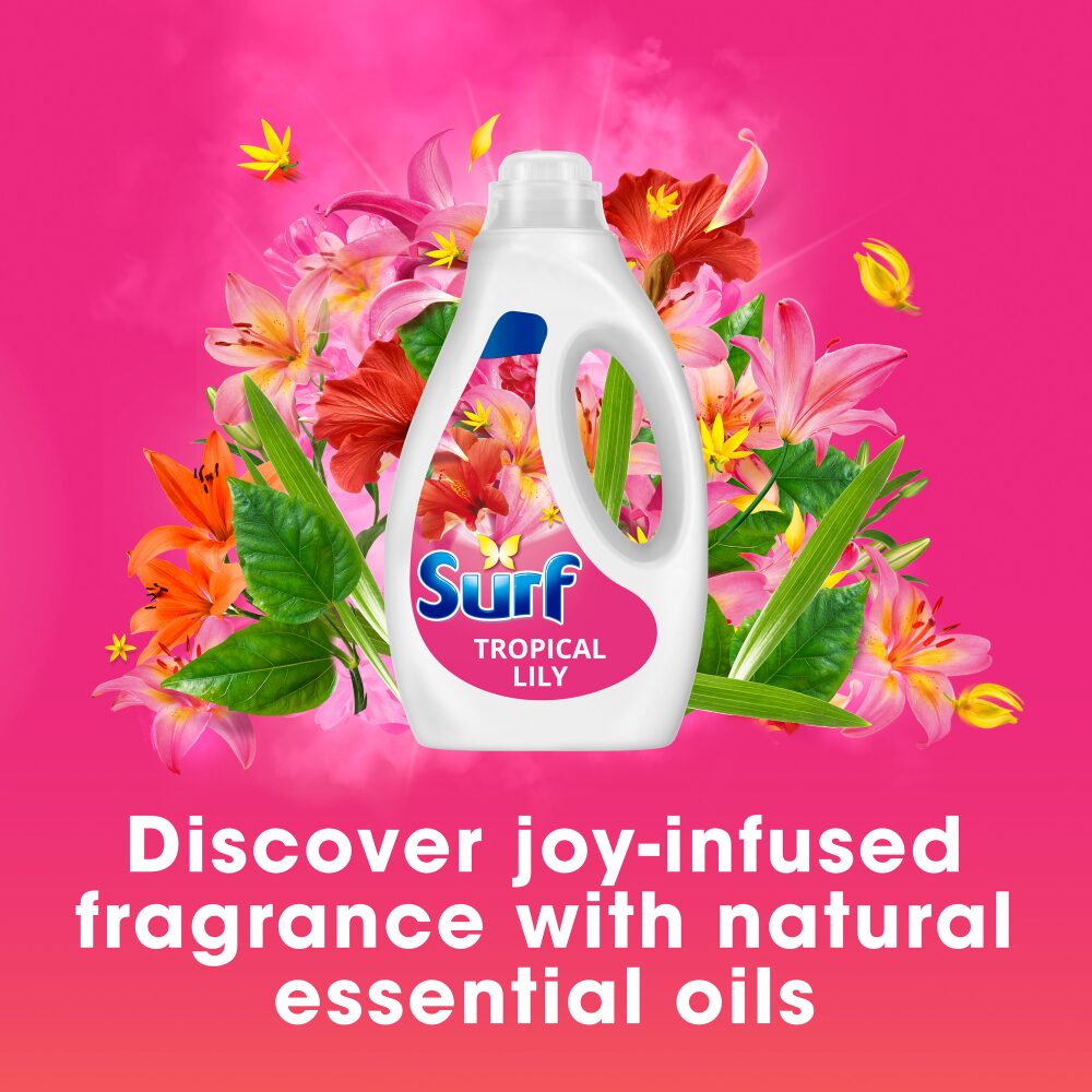 SURF0017-2.jpg Surf Tropical Lily Concentrated Liquid Laundry Washing Detergent 95 Washes 2500ml - Image 1