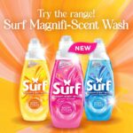 Surf Magnifi-Scent Wash Sunshine Blossom Liquid Laundry Washing Detergent 55 Washes 1485ml - Image 6