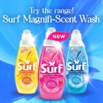 Surf Magnifi-Scent Wash Aqua Bliss Liquid Laundry Washing Detergent 31 Washes 837ml - Image 3