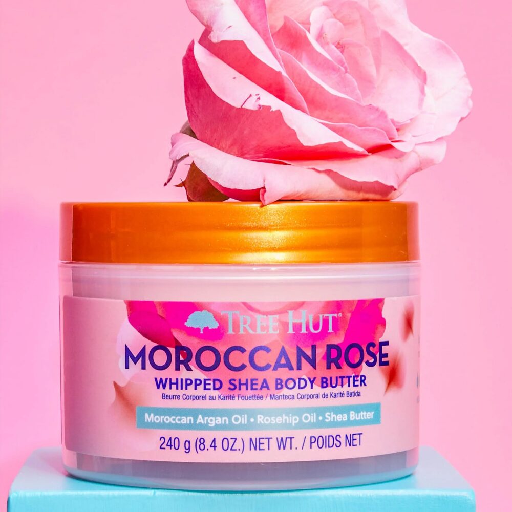 TREE0024-2.jpg Tree Hut Whipped Shea Body Butter Moroccan Rose 240g - Image 1