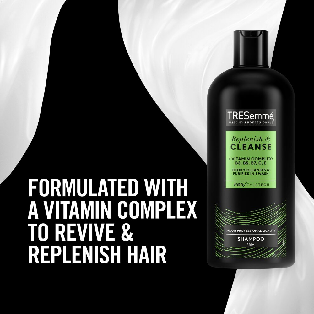 TRES0034-5.jpg TRESemme Replenish & Cleanse Shampoo 680ml - Image 1