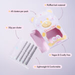 Unicorn Cosmetics Fur-Ever Mine Unbearlievable DIY Individual Lash Clusters Black - Image 2