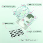 Unicorn Cosmetics No Fluffs Given Unbearlievable DIY Individual Lash Clusters Black - Image 6