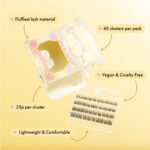 Unicorn Cosmetics Shut The Fluff Up Unbearlievable DIY Individual Lash Clusters Black - Image 7