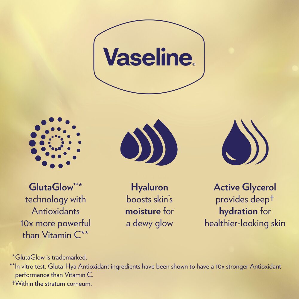 VAS0022-2.jpg Vaseline Gluta-Hya Flawless Glow Serum-In-Lotion 200ml - Image 1